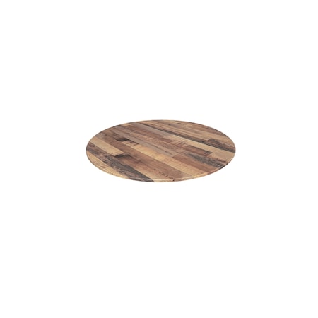 36 Diameter Rustic, IndoorOutdoor AllSeason EuroSlim Table Top By The  Co